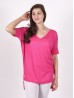 Breathable V Neck High-Low Short Sleeved Loose Top